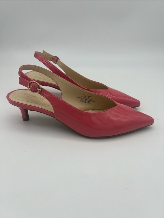 Liz Claiborne Shoes - Liz Claiborne Slingback Kitten Heel Pink Women’s size 9 pointed toe shoes patent